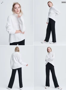 Rag & Bone Joseph Alpaca Merino Wool Turtleneck Sweater Womens Large Curved Soft - Picture 1 of 11