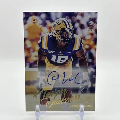 2020 Panini Luminance Rookies Gold /100 K'Lavon Chaisson #141 Rookie Auto RC - Image 1 of 2