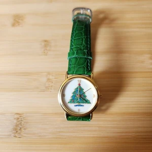 Orologio Servon Albero di Natale Dakota Verde Cinturino Vera Pelle - Foto 1 di 8