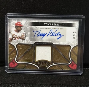 2025 Topps Tier One TONY PEREZ Autographed Tier One Relic #/49 REDS (AT1R-TP) - Picture 1 of 5