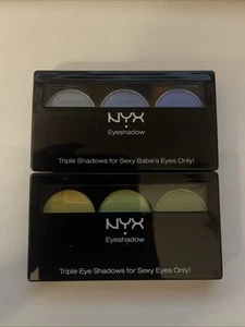 2 Trii Ombretti NYX TS44 Serengeti e TS04 Baby Blu Ottobre Cielo e Pacifico - Foto 1 di 1