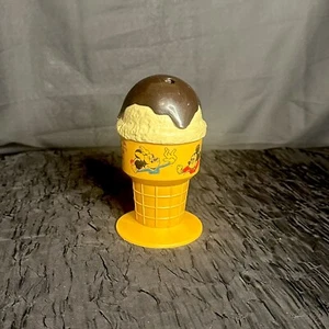 Disney Vintage Ice Cream Cone Sipping Cup Vanilla With Chocolate No Straw- Rare - Picture 1 of 5