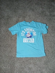 Childrens Place Unisex T Shirt Its Chomping Time Shark Ocean Sz 5-6 N35 - Picture 1 of 11