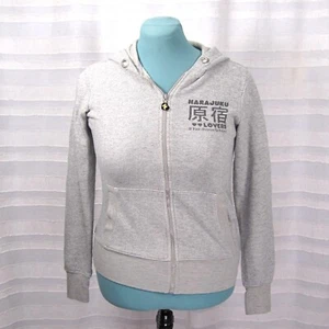 Harajuku Lovers Gray Super Rainbow Hoodie Small Gwen Stefani Y2K - Picture 1 of 12