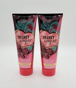 Bath & Body Works Velvet Sugar Ultimative Feuchtigkeitskörpercreme 8 Oz. Neu 2er-Set - Bild 1 von 3
