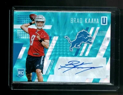 2017 ROOKIE BRAD KAAYA RC AUTO DETROIT LIONS SSP #D /25 FUTURE FRAMES =lvl709= - Image 1 of 2
