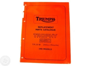 *RARE* PARTS BOOK (GENUINE NOS) – TRIUMPH TR25W 250CC 1970 99-0906 - Picture 1 of 1