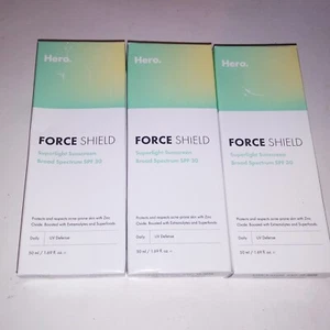 Set of 3 Hero Force Field Superlight Sunscreen Broad Spectrum SPF 30 Daily Use 1 - Picture 1 of 12