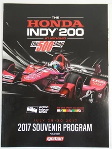 2017 The HONDA INDY 200 At Mid-Ohio Sports Car Course Program Josef Newgarden - Picture 1 of 7