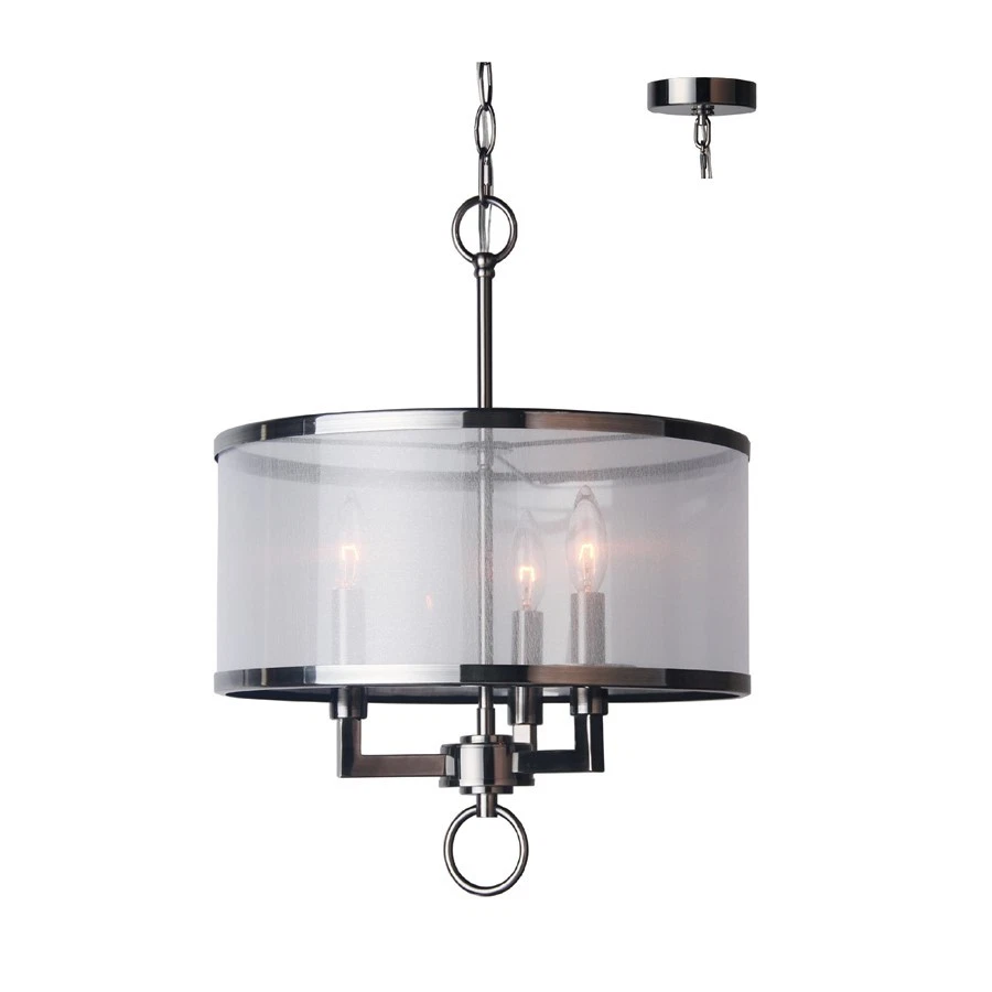 Woodbridge Lighting Jamison 3-Light Chandelier, Antique Nickel - 15513ATN - Image 1 of 1