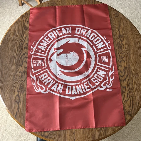 All Elite Crate Exclusive Bryan Danielson American Dragon Flag 24x36 AEW WWE ROH Cover