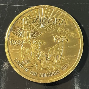 1962 ALASKA MIDNIGHT SUN • DICKHORNSCHAF • GUT FÜR 5,00 $ HANDEL • ANKERPLATZ, AK. - Bild 1 von 2