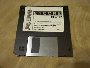 VINTAGE 1998 Creative PC - DVD Encore Dxr 2 aktualisierte 5x Treiber Diskette - Bild 1 von 2