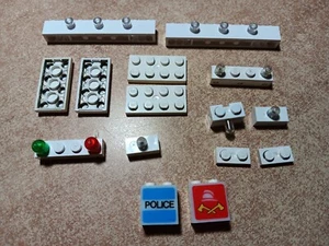 LEGO BULK LOT ELECTRIC LIGHT LAMP WHITE BRICKS PLATES 1X2 2X4 1X8 1X4 - Imagen 1 de 1