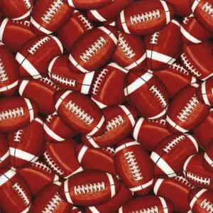 Football Gail Brown Quilt Sew Fabric TIMELESS TREASURES - Picture 1 of 1