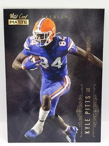 2021 Wild Card Matte Black Parallel Premier Kyle Pitts Falcons /349 - Picture 1 of 3