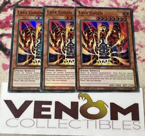 3x (M/NM) - *EURO* Lava Golem - RA01-EN001 - Super Rare - 1st Edition YuGiOh - Picture 1 of 1