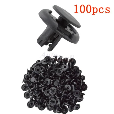 100pcs Fender Bumper Mudflap Clips For 7mm Hole Suzuki Grand Vitara Kizashi X-90 - Image 1 of 4