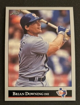 Tarjeta de béisbol Leaf Brian Downing 1992 #440 Rangers DH VGEX O/C Foto 1 de 2