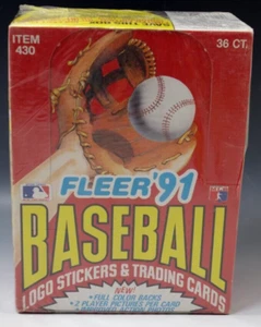 1991 FLEER LOGO STICKERS & CARDS SEALED BOX MLB BASEBALL COMPLETE SET NIB - Picture 1 of 5
