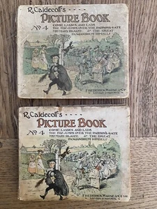 R Caldecott's Picture Book No.4 Frederick Warne & Co, Two Copies, One 1910 - Bild 1 von 10
