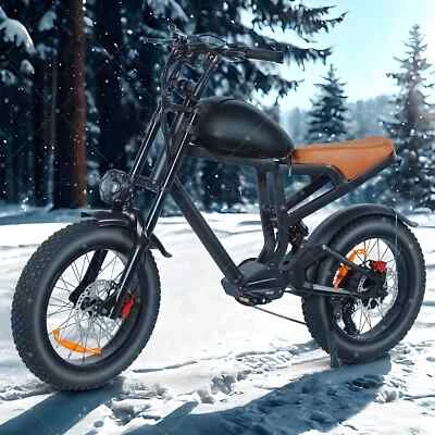 Bicicleta Eléctrica de Montaña Ebike 20" Fat Tire para Adultos 1500W 52V 31Mph Viajero Foto 1 de 4