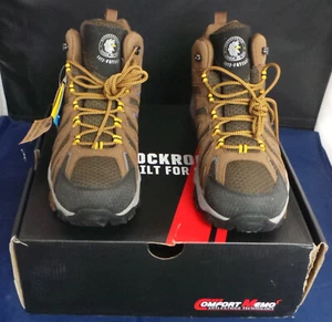 ROCKROOSTER Bedrock Brown 6 Inch Waterproof Hiking Boots with VIBRAM® BRAND NEW - Picture 1 of 5