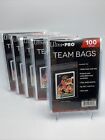 Sacs d'équipe refermables Ultra Pro 5 paquets de 100 sacs d'équipe, 500 au total