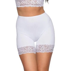Alkato Damen Unterwäsche Baumwolle Longpants Unterhosen mit Bein Spitze - Bild 1 von 19