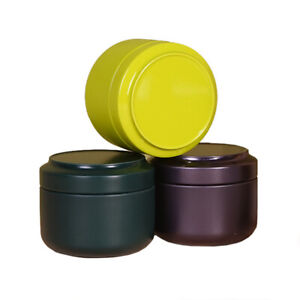 Solid Small Mini Metal Tin Canisters Tea Sugar Tea Container Storage Box Jar