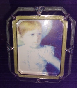 Jay Strongwater allegra blue Chelsea 3 x 2 frame nib last one - Picture 1 of 3