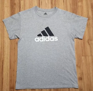 Adidas Men's Graphic Logo Short Sleeve Gray T-Shirt (S) - Picture 1 of 7