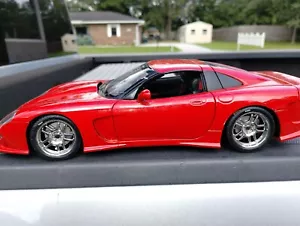 AUTOART 1/18 CALLAWAY CORVETTE C12 w/Magnesium Wheels! (Chrome) - Red Damaged - Picture 1 of 9