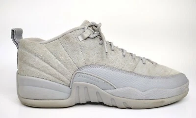 Nike Air Jordan 12 Retro Low GS Suede Wolf Grey 308305-002 Size 7Y No Insoles  - Image 1 of 4