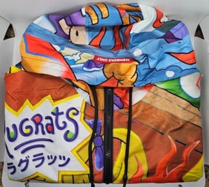 Members Only Windbreaker Jacket Rugrats X Nickelodeon Size Medium Warm Cozy - Picture 1 of 10