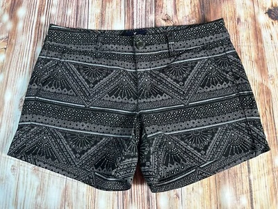 American Eagle MIDI Twill Shorts Sz 4 Black Low Rise Stretch Preppy Chino 30x4.5 - Image 1 of 4