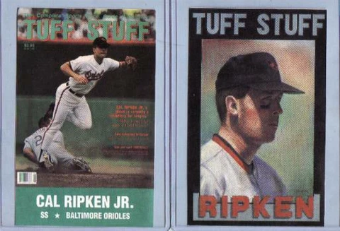 1 Postcard - CAL RIPKEN JR 1991 TUFF STUFF POST CARD #18 Portrait - LAST1 Cover