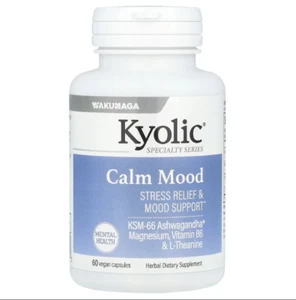Kyolic Specialty Series Calm Mood, 60 Vegan Caps, KSM-66 Ashwagandha, L-Theanine - Picture 1 of 2