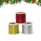  3 PCS Tag Cord Line Tinsel Gold Yarn Metallic Embroidery Threads Elastic