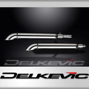 Honda VT1100 Shadow Sabre 2000-2007 21" Stainless Turn Out Tip Exhaust Mufflers - Picture 1 of 4