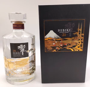 Suntory Hibiki 21 Year Design Bottle Mt. Fuji Empty Bottle Box From Japan - Picture 1 of 8