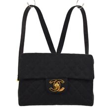 Chanel Black Cotton Backpack 181804