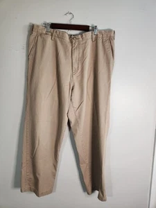 Nautica Pants Mens Size 42x32 Tan Pant Casual Office Date 100% cotton - Picture 1 of 8