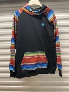 Hooey Tijuana Hoodie Western Fleece Aztec Rodeo Southwest Pullover Womens XL - Picture 1 of 24