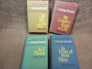1ST ~ 1968 The Collected Essays Journalism & Letters of George Orwell 4 Volumes - Bild 1 von 15