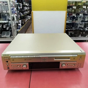 SONY MXD-D5C 5-CD MiniDisc Changer Player Deck Combo Gold MXDD5C Junk - Picture 1 of 8