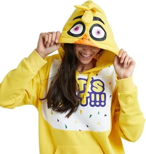 Nuevo Five Nights At Freddy's Chica Mujer Amarillo Manga Larga Juegos con disfraces Sudadera con Capucha Pequeña - Imagen 1 de 4