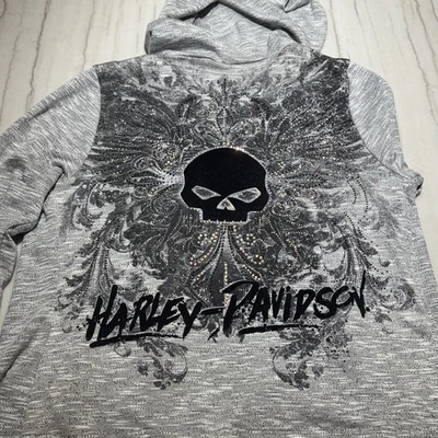 Harley-Davidson ® женщин Rolling Thunder украшенный длинным рукавом кардиган, L/XL - Изображение 1 из 4