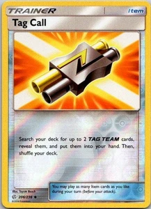 Tag Call 206/236 Reverse Holo Uncommon SM - Cosmic Eclipse NM - Picture 1 of 2