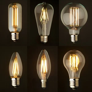 E14 E27 Vintage Filament  Edison LED Bulb Decorative Industrial Light Dimmable - Picture 1 of 48
